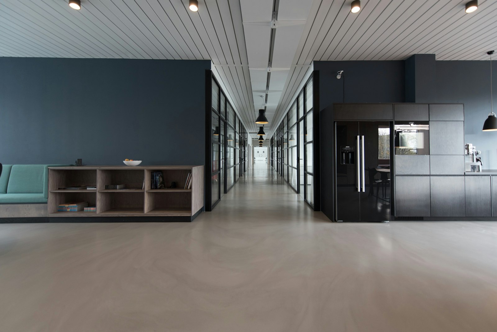 Modern commercial building facade