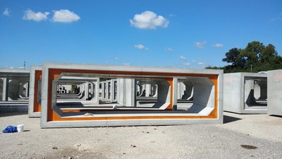 Civil engineering precast concrete structure