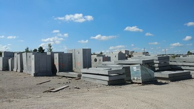 Civil engineering precast concrete structure