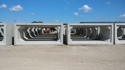 Civil engineering precast concrete structure